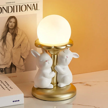Lampe de bureau kawaii lapin mignon décoration princesse cadeau luxe — LZ4P9X