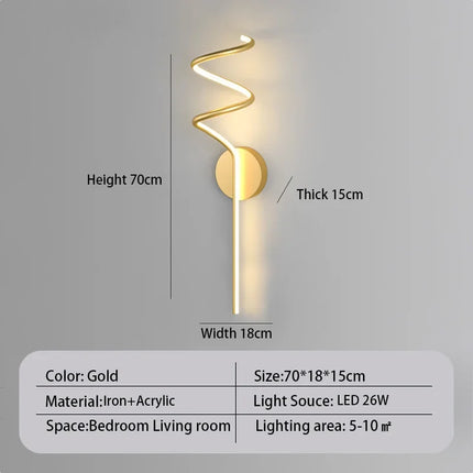 Applique murale LED au design moderne pour décoration intérieure élégante — LZ4X9P2Q