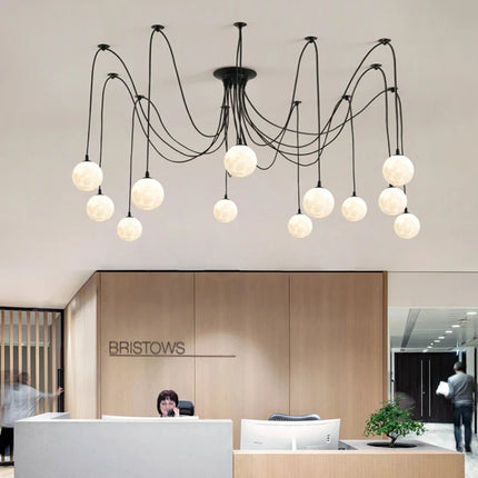 Lustre suspension multi-lumières style nordique pour commerces — LZ4T9XQ