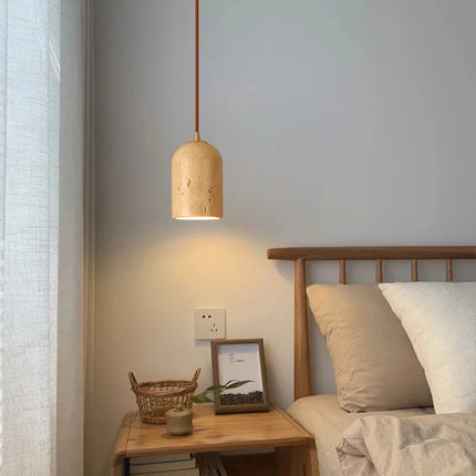 Suspension vintage en pierre naturelle avec éclairage LED intégré — LZ4X9Q2N