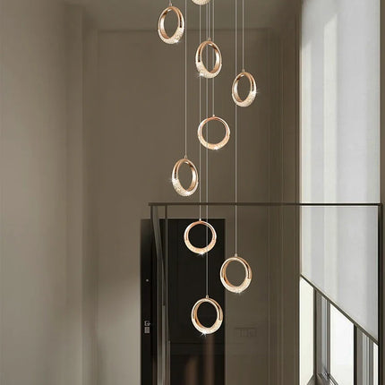 lustre à led design moderne pour éclairage suspendu élégant
