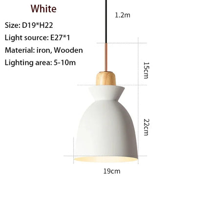 Suspension nordique en bois massif pour décoration intérieure — LZ4X9P