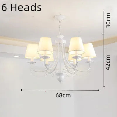 Lustre en fer forgé noir et blanc au design moderne pour intérieur — LZ4X9J