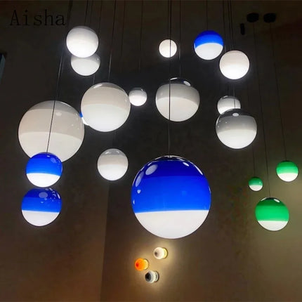 Suspension en verre au style nordique pour intérieur moderne — LZ4X9T