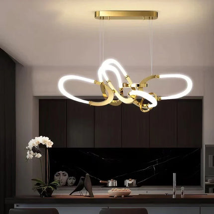 Lustre en acier inoxydable galvanisé au design irrégulier — LZ4X9Q