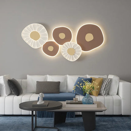 Applique murale LED feuille de lotus avec 3 luminaires à gradation variable — LZ4X9P2