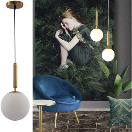 Lustre en verre moderne pour décoration intérieure élégante — LZ4X9M
