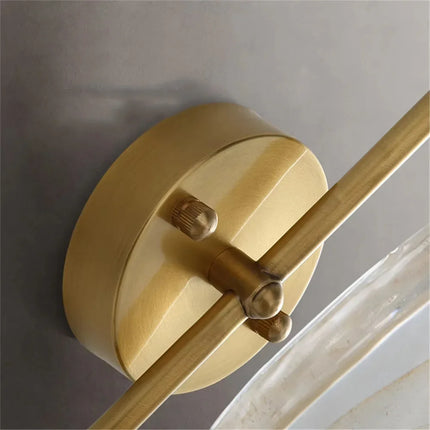 Applique murale LED en laiton et cristal au design moderne — LZ4QJ7M