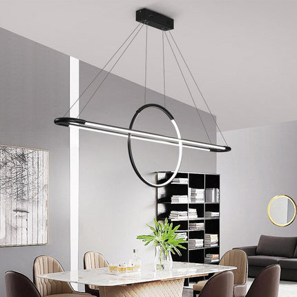 Lustre suspension LED avec anneau lumineux Nefta — LZ4P9XQ