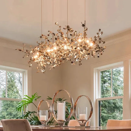 Lustre suspension en acier inoxydable pour restaurant et boutique — LZ4X9P