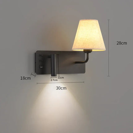 Applique murale LED pour lecture enfant avec interrupteur USB — LZ4X9T2