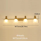 4 têtes Bronze B / Ne pas inclure les ampoules