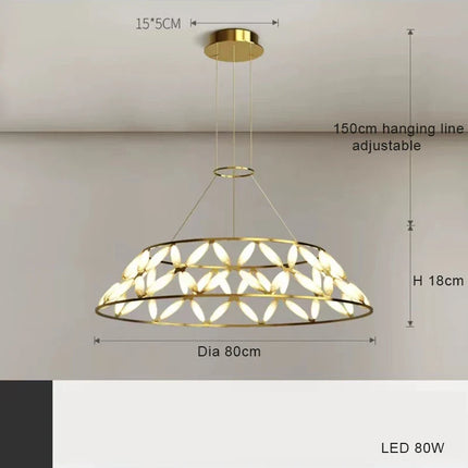 Plafonnier LED minimaliste avec abat-jour fantaisie design moderne — LZ4XJ9