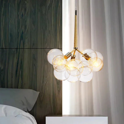 Lustre en verre à bulles pour décoration intérieure — LZ4X9P2