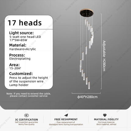 Lustre suspension moderne pour éclairage élégant et contemporain — LZ4X9P