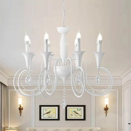 Lustre en fer style campagnard européen et américain pour intérieur — LZ4X9T
