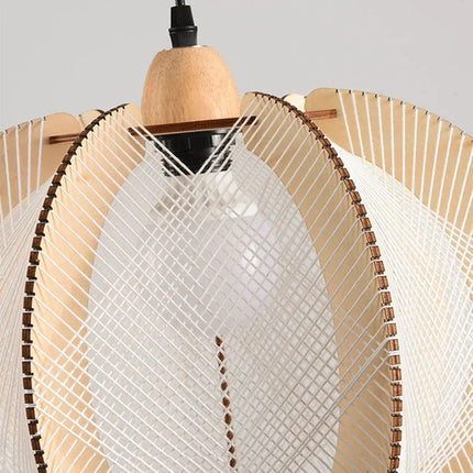 Suspension en tissu et bois pour magasin et hôtel — LZ4X9T2