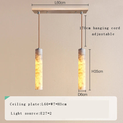 Suspension LED en marbre au design moderne et luxueux — LZ4X9P