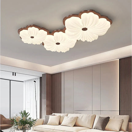 Plafonnier moderne en bois à motif floral pour intérieur — LZ4X9T2