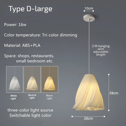 Lustre nordique petit modèle en forme de pétale pour ambiance chaleureuse — LZ4XJ9