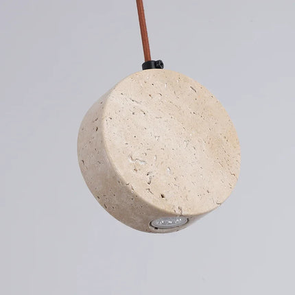 Suspension vintage en pierre naturelle avec abat-jour en forme de cloche — LZ4X9P