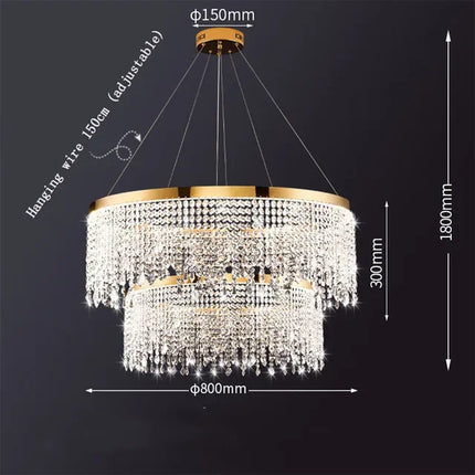 Plafonnier LED décoratif moderne en cristal pour intérieur — LZ4X9P