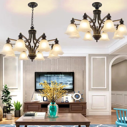 lustre rétro de style campagnard pour décoration intérieure