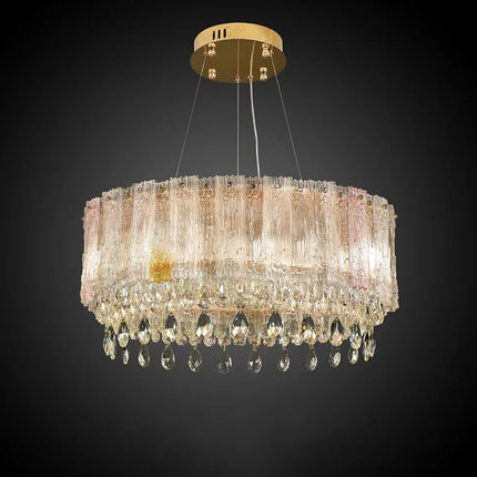 Lustre cristal de luxe avec éclairage LED style nordique — LZ4P9XQ