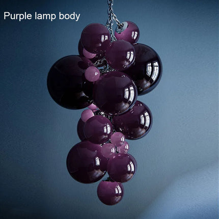 Suspension en verre design italien motif raisin lumineux — LZ4D7Q9
