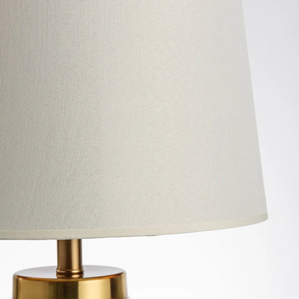 Lampe de bureau minimaliste en tissu marbré pour intérieur raffiné — LZ4D7Q9