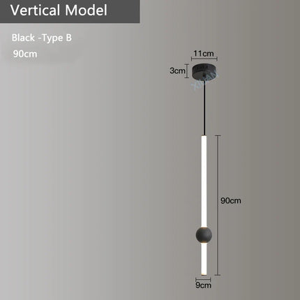 Suspension horizontale moderne pour éclairage de salle à manger — LZ4X9P