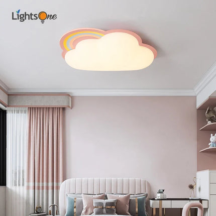 Plafonnier nuage arc-en-ciel décoratif pour chambre enfant — LZ4X9P