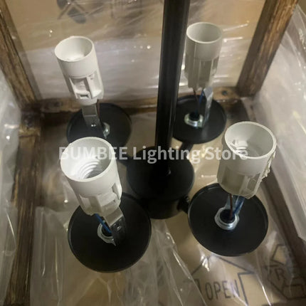 Lustre suspension industriel forme cage à oiseaux rétro américain — LZ4X9P