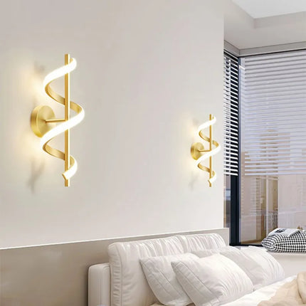 Applique murale LED nordique en noir, blanc et or — LZ4X9T2