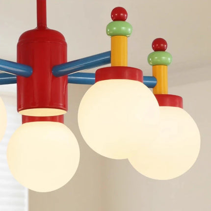 Lustre en verre coloré pour chambre enfant thème princesse — LZ4XJ9