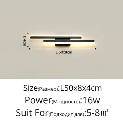 Plafonnier LED à bande longue design contemporain — LZ4X9M
