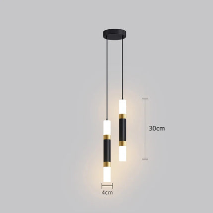 Suspension LED dorée à câble long style art moderne — LZ4X9Q2