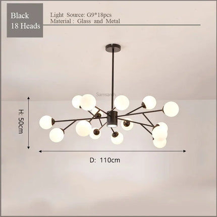 Lustre LED élégant pour éclairage intérieur moderne — LZ4X9T2