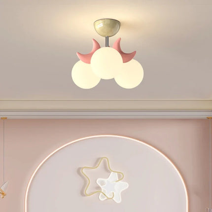 Plafonnier lune doux et moderne pour chambre d'enfant — LZ4X9M