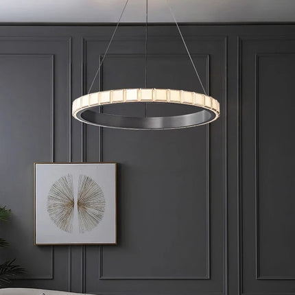 Suspension minimaliste en aluminium et acrylique pour intérieur design épuré — LZ4X9M
