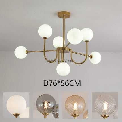 Lustre LED moderne en forme de haricot magique — LZ4X9Q2