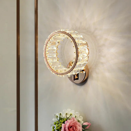 Applique murale LED en cristal de luxe au design moderne — LZ4X9T2