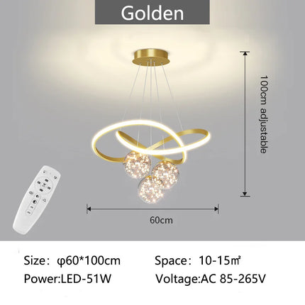 Lustre suspension moderne au design intérieur élégant — LZ4X9P