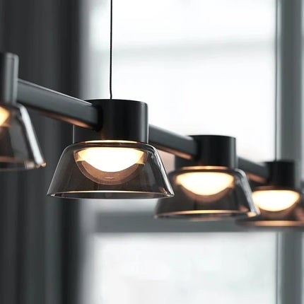 Lustre en verre italien au design minimaliste pour intérieur moderne — LZ4X7Q