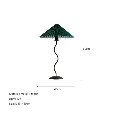 Abat-jour LED en tissu plissé style nordique — LZ4X9M