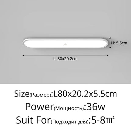 Plafonnier LED ultra-mince avec détecteur de présence — LZ4X9Q2