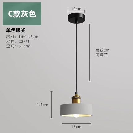 Suspension LED au design industriel contemporain — LZ4X9M