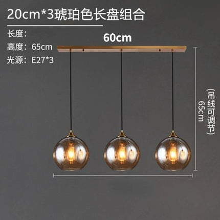 Lustre suspension en verre au design nordique pour intérieur — LZ4P7XQ