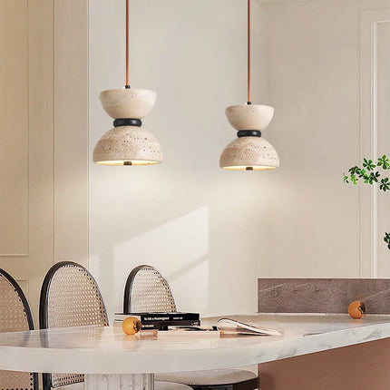 Suspension nordique en pierre de grotte avec éclairage LED design — LZ4X9P2