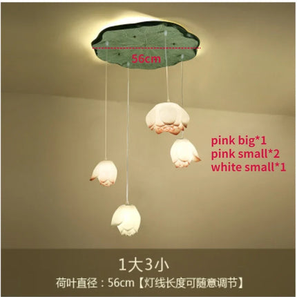Suspension en verre forme lotus pour décoration intérieure — LZ4X9P2